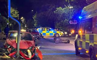 Crash at junction of Derby Road and Christchurch Road