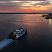 Frazer Hockey captured this image of the Condor Liberation arriving back in to Poole Harbour