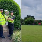 Bournemouth Police at Seafield Gardens