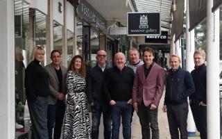 Rebecca Forsyth (Clarendon Fine Art), James Franses (Franses Jewellers), Katherine Gosney (Roberta ), Keith McNicol (Richmond Classics), Calvin Smith (Westover Gallery), Mark Cater (Caters), Jeremy Lawson (Alfa Menswear) and Sam and Ed Olds (Robert