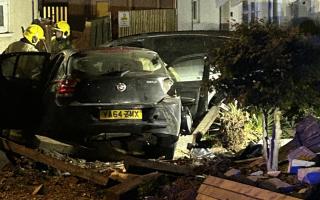 BMW 1-Series crash in Ringwood Road, Poole