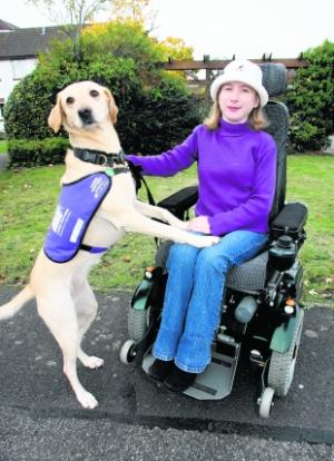 NEW LEASE OF LIFE: Kate Dowding with trusty dog Zara