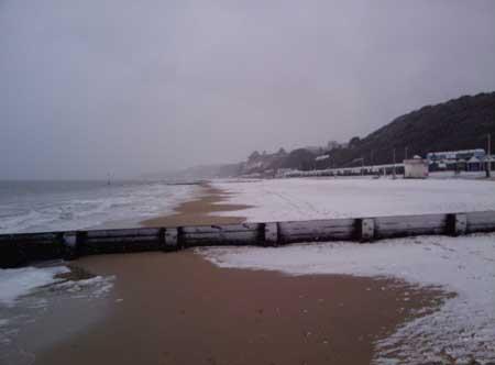 Bournemouth beach on Jan 6, 2010. Sent in by Ben Dames. 