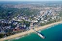 An aerial view of Bournemouth and beyond