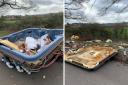 WATCH: Hot tub dumped on road in Dorset village