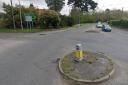 The roundabout junction in Longham