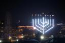 The giant menorah will be lit above Pier Approach for the duration of Hanukkah.