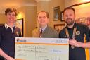 The cheque presentation at Chevrons