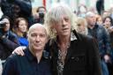 Bob Geldof, right, with fellow Band Aid stalwart Midge Ure