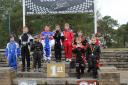 PODIUM PRIDE: Little Hornets academy members at Matchams