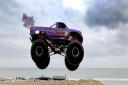 Wheels Festival: Beach works means monster trucks can race side by side