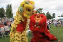Chinese Lion dance at the Blenheim Flower Show 2017  Picture: Victoria Owen