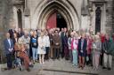 FRIENDS: DHCT gather at the West Door of St Mary’s Swanage