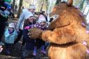 Children get the chance to meet the Gruffalo as he visits Moors Valley Country Park. ..