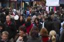 POOLE: Shoppers at Falkland Square on a busy day