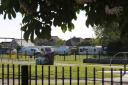 The travellers on the recreation ground in Rossmore Road