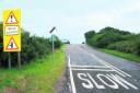 The stretch of road needing a speed restriction, say drivers