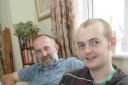 VICTIM: Tom Massey with dad Lance