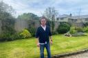 Steve McGrane in front of his garden next door to the proposed site