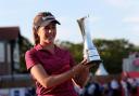 England's Georgia Hall with the trophy after she wins the Ricoh Women's British Open at Royal Lytham & St Annes Golf Club. PRESS ASSOCIATION Photo. Picture date: Sunday August 5, 2018. See PA story GOLF Women. Photo credit should read: Richard