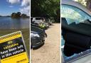 New Forest police are urging motorists not to leave valuables in their cars. Pictures: New Forest Heart Cops