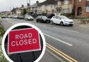 Blandford Road is closed for three weeks.