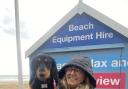 Dachshunds of Dorset event at Sandbanks beach.