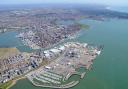 An aerial view of Poole Harbour