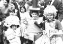 In 1983 Princess Anne visited Upton Country Park Save the Children's summer fete where these children won fancy dress prizes. They are left to right, Lisa Bradbury, 4, of Parkstone as Hay Fever, Christopher Barnet,7, of Oakdale as Liquorice Allsort