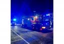 Fire engine in Ferndown