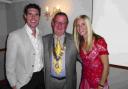 BIG PLANS: Rotary club president Richard Taylor with Martin and Liz Yelling