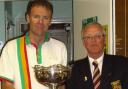 SOLO SUCCESS: Lee Croad receives the singles trophy