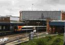 Bournemouth Railway Station stock photo
