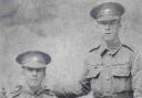 BROTHERS: Brothers Fred Badcock of 2/1st Hampshire Regt and William 'Charlie' Badcock of 2nd Hampshire Regt