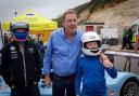 A young visitor at Bournemouth Wheels Festival 2016 had a ride in his dream car, thanks to Harry Redknapp who was supporting the Sporting Bears Motor Club's chosen charity, Diverse Abilities