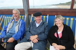 Launch event at Bournemouth Pier - Willliam Bedding, David Burr and Jacqueline Burr from Chesterfield