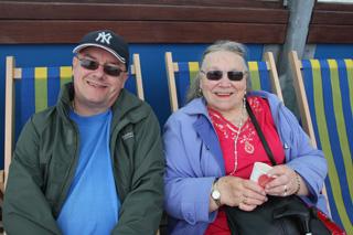 Launch event at Bournemouth Pier -  Ian and Joan Strickland from South Wales
