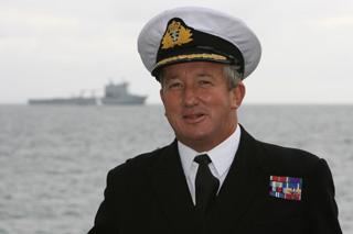 Launch event at Bournemouth Pier -  RN Commodore  Jamie Miller