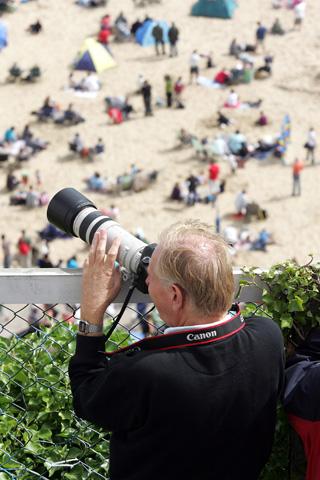 Taking in the view at Bournemouth Air Festival