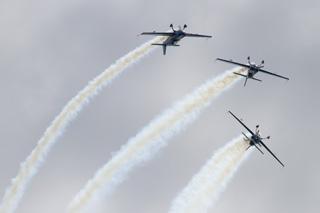Echo photographers have been out and about on the first day of the Bournemouth Air Festival. Blades display team.