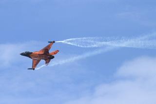 Echo photographers have been out and about on the first day of the Bournemouth Air Festival.  Dutch Air Force F-16 