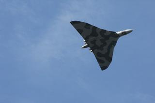 Echo photographers have been out and about on the first day of the Bournemouth Air Festival. The Vulcan flies over   Bournemouth Airport before coming in to land