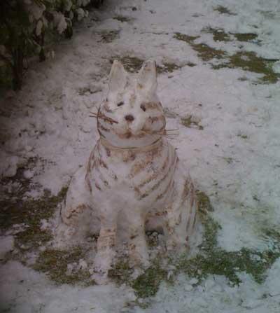 Snow cat. Sent by Nadine Gorman from Ferndown.
