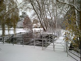 Snow at Canford School, It’s a real picture postcard. Sent in by Philippa Scudds.