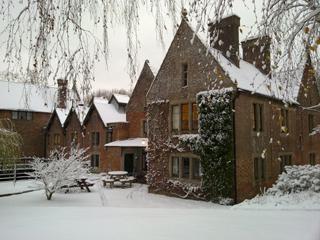 Snow at Canford School, Salisbury House. It’s a real picture postcard. Sent in by Philippa Scudds.