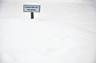 Please keep off the grass, taken by John O'Connell.