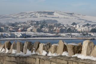 Swanage after a dusting of snow. 