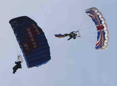 The Tigers: The Princess of Wales’s Royal Regiment’s Parachute Display Team. Picture: Richard Crease.