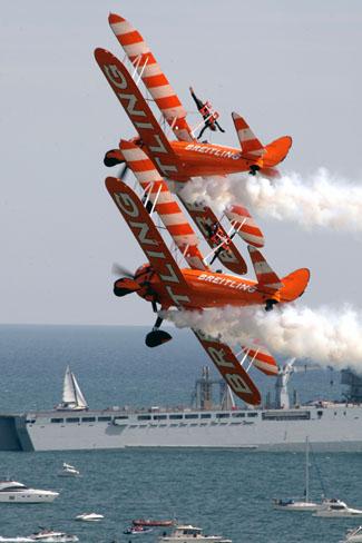 The Breitling Wing Walkers.