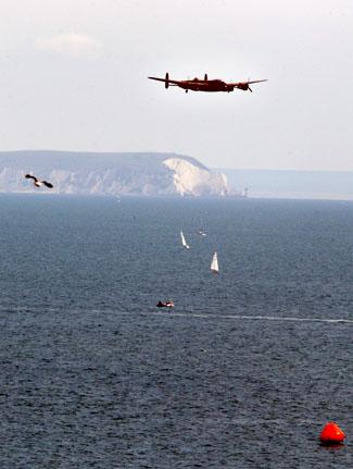 The Battle of Britain Memorial Flight featuring the Lancaster, Hurricane and Spitfire.